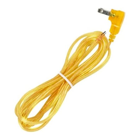 Satco Satco 90-2320 8 Ft. Flat Plug Cord Set 18/2 SPT-2-105-#176;C, Clear Gold 90/2320